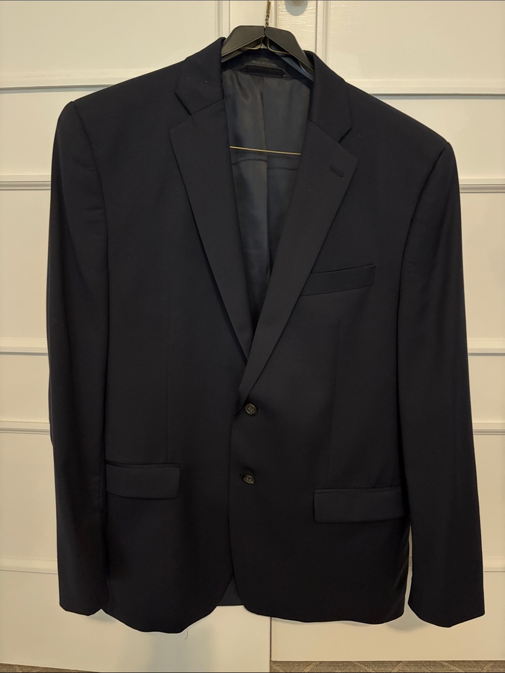 Ralph Lauren Navy Single-Breasted Two-Button Suit Jacket 42R